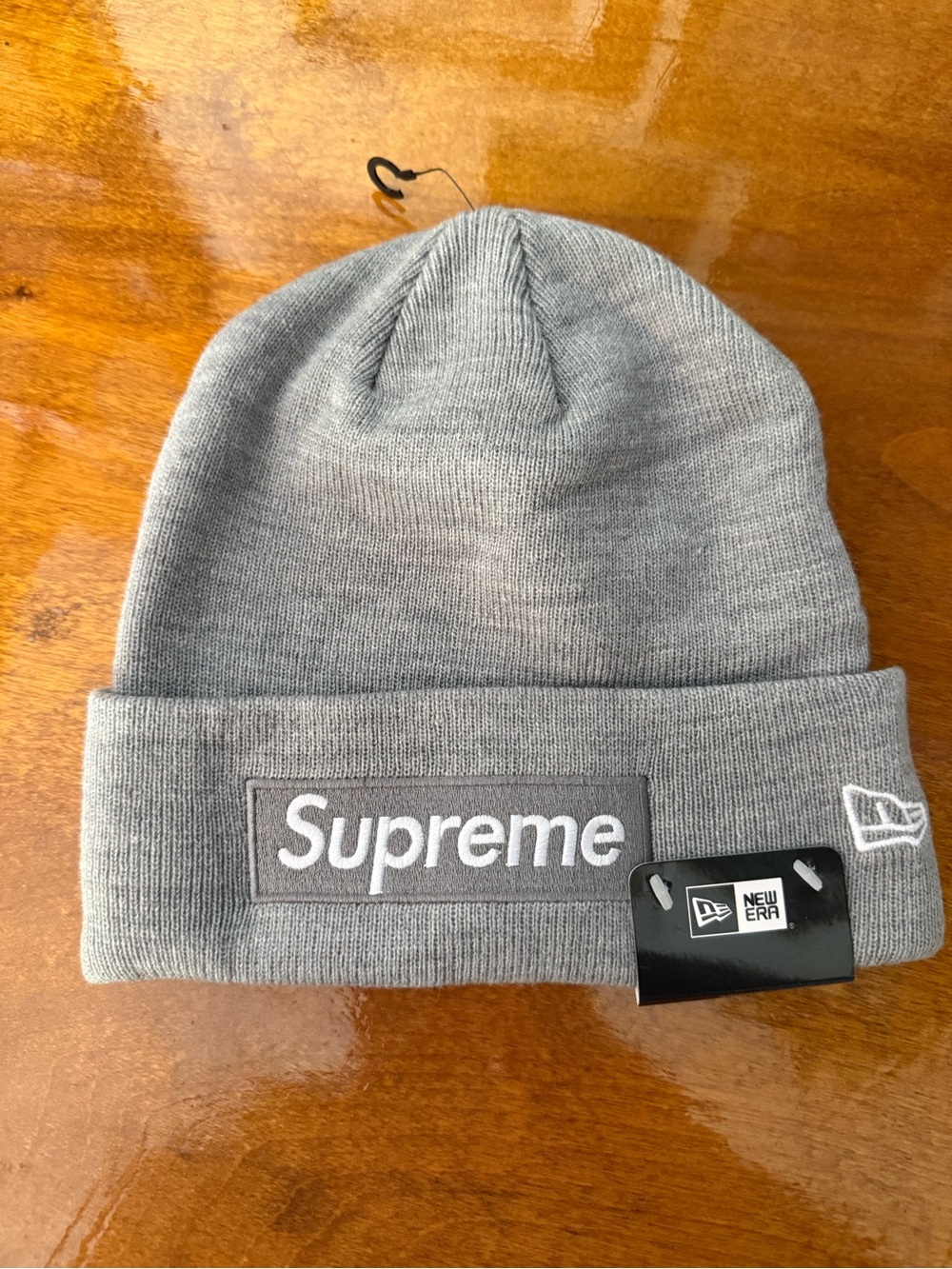 Supreme New Era Gray Fold Beanie